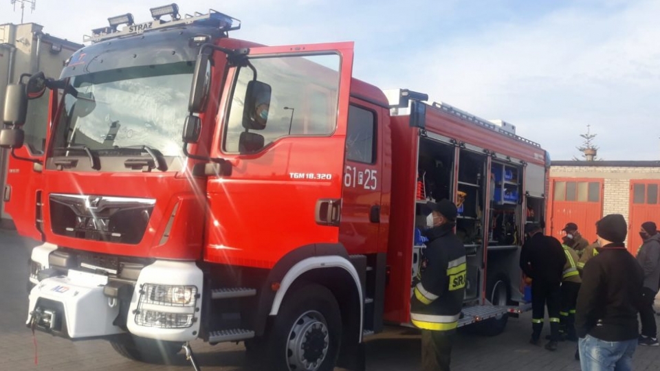 Strażacy z Krosna Odrzańskiego z nowym samochodem gaśniczym