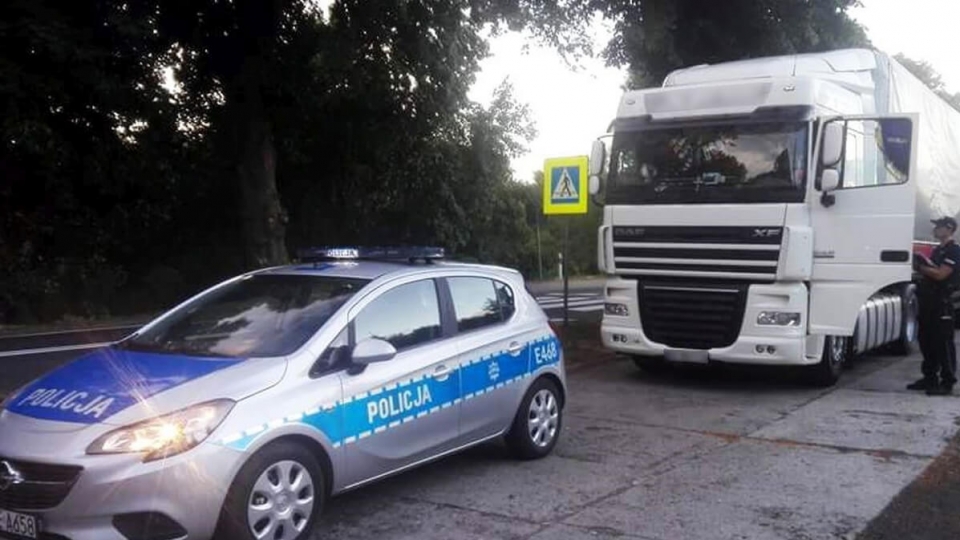 Kompletnie pijany Ukrainiec jechał ciężarówką koło Słubic