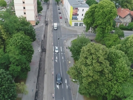 Ruszył remont Westerplatte w Zielonej Górze. Zobacz jak jeszcze wygląda ta ulica (WIDEO DRON i ZDJĘCIA)