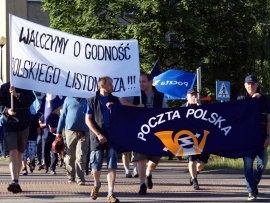 Protest pracowników Poczty Polskiej (ZDJĘCIA)