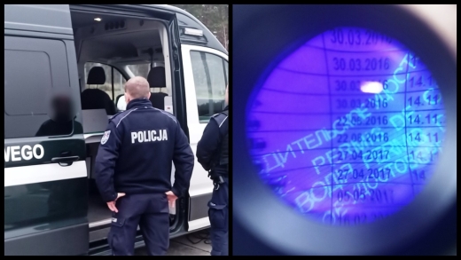 Kierowca z fałszywym prawem jazdy zatrzymany na autostradzie A2 koło Świecka. Jechał lawetą