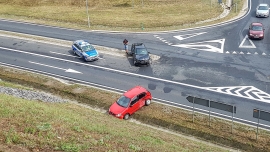 Zderzenie dwóch samochodów na DK27 pod Zieloną Górą (ZDJĘCIA)