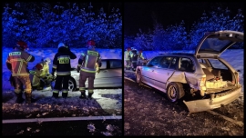 Groźny wypadek na krajowej "27" koło Świdnicy. Jedna osoba ranna (ZDJĘCIA)