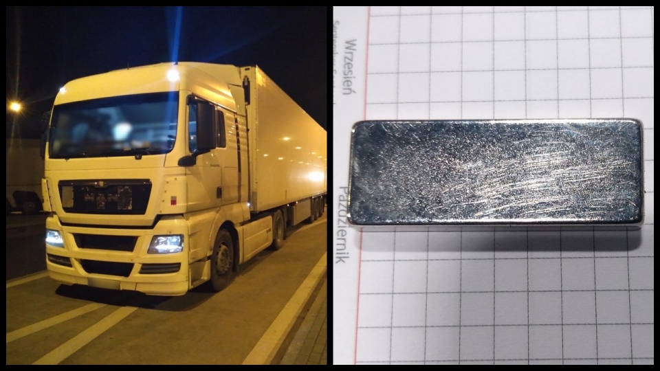 Kierowca ciężarówki użył magnesu i wpadł na trasie S3