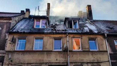 Tragiczny pożar poddasza kamienicy w Lubsku. Zginęła młoda kobieta