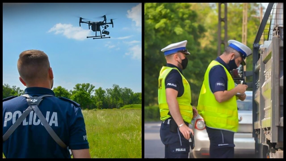 Drogówka z dronem polowała na kierowców w Krośnie Odrzańskim