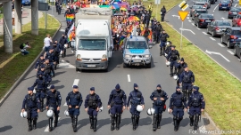Lubuscy policjanci zabezpieczali IV Marsz Równości w Zielonej Górze!