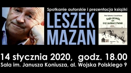 Spotkanie autorskie z Leszkiem Mazanem