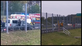 Wypadek na S3 koło Międzyrzecza. Dwie osoby ranne