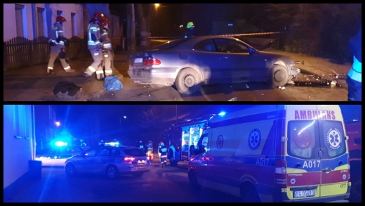 Wypadek w Deszcznie koło Gorzowa. Pijana kierująca uderzyła w płot (ZDJĘCIA)
