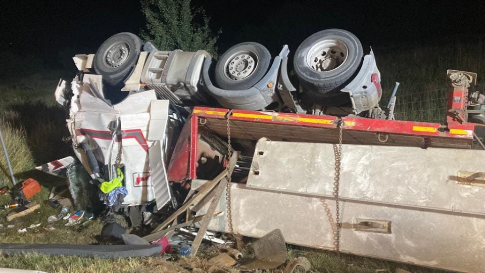 Tragiczny nocny wypadek na S3 pod Świebodzinem. Zginął kierowca ciężarówki!