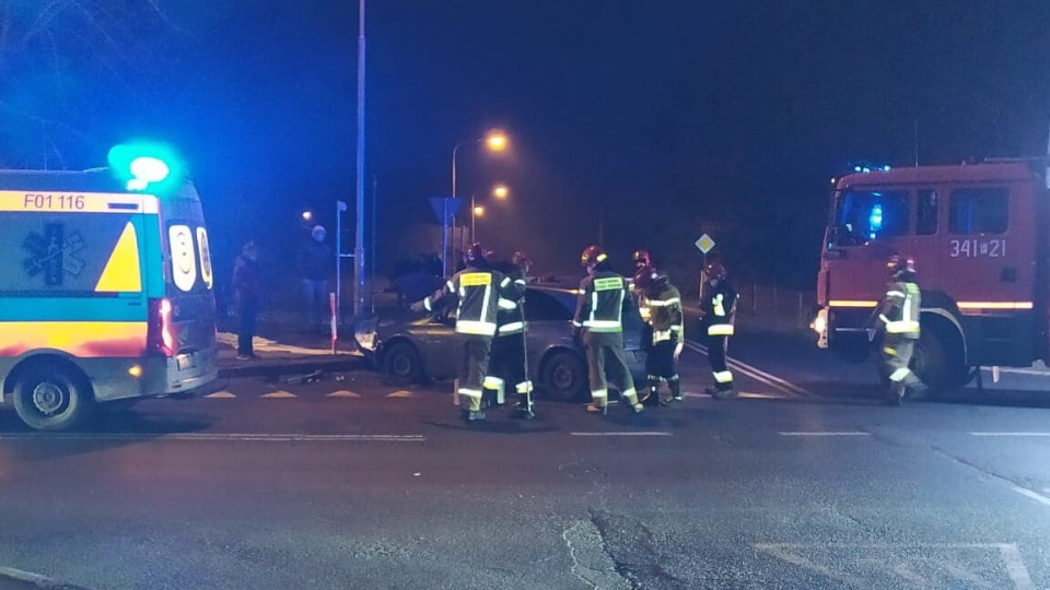 Wypadek w Zielonej Górze. Zderzyły się dwa auta