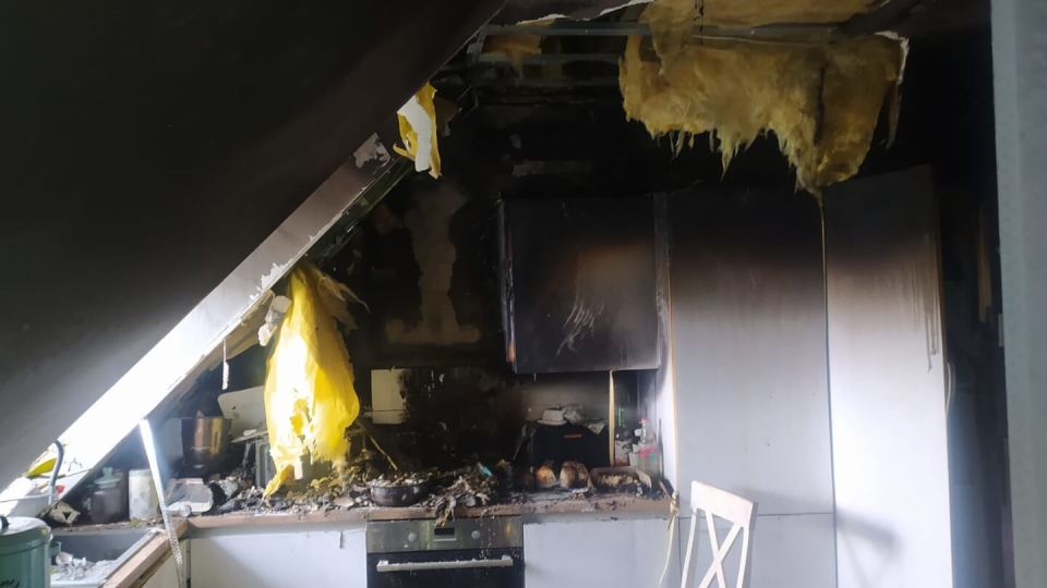 Pożar mieszkania w Słońsku. Jedna osoba poszkodowana