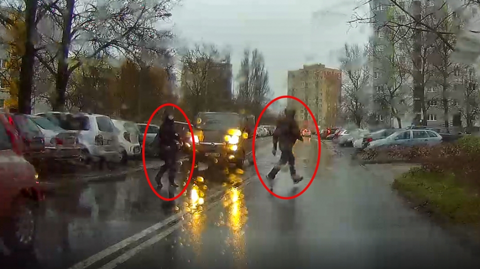 Zielona Góra: Piesi wbiegają na drogę wprost pod nadjeżdżający pojazd! 