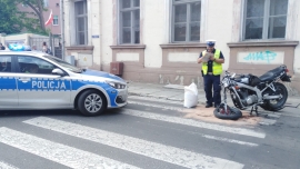 Wypadek motocyklisty w Świebodzinie. Rannego zabrał śmigłowiec LPR (ZDJĘCIA)