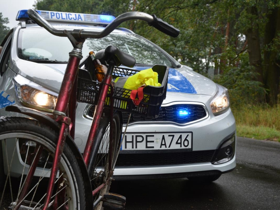 Pijany rowerzysta w Krośnie Odrzańskim. 66-latek wydmuchał ponad 1,5 promila alkoholu