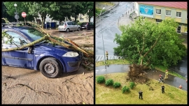Burza w Gorzowie Wielkopolskim. Strażacy odnotowali już ponad 20 zdarzeń (ZDJĘCIA)