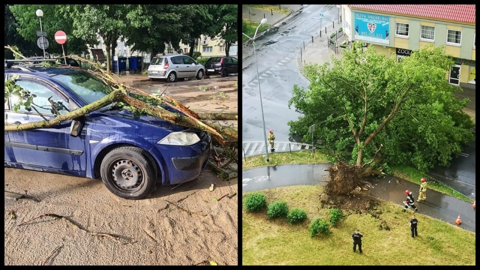 Burza w Gorzowie Wielkopolskim. Strażacy odnotowali już ponad 20 zdarzeń