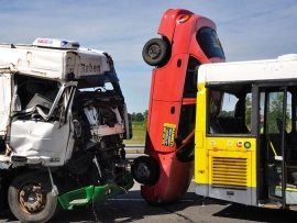 Wypadek na drodze S-3 – wspólne ćwiczenia służb (ZDJĘCIA)