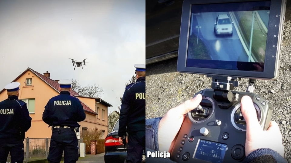 Policja z dronem polowała na kierowców w Nowej Soli. Były mandaty i pouczenia