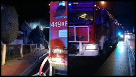 Fatalny początek roku w Gozdnicy. Spłonęło poddasze budynku mieszkalnego! 