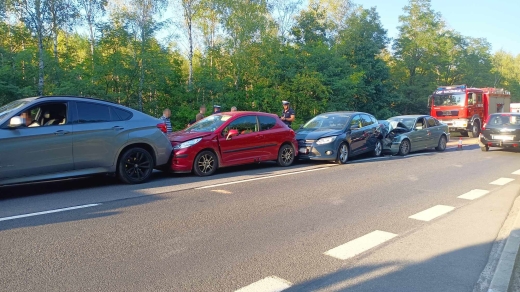 Wypadek na DK27 koło Nowogrodu Bobrzańskiego. Są poszkodowani (ZDJĘCIA)