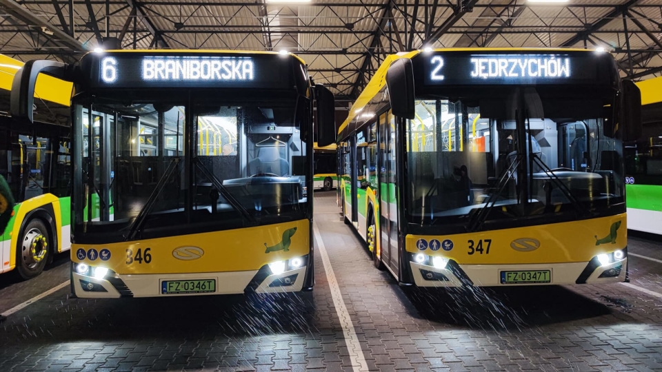Nowe autobusy elektryczne MZK Zielona Góra wyjechały na trasy