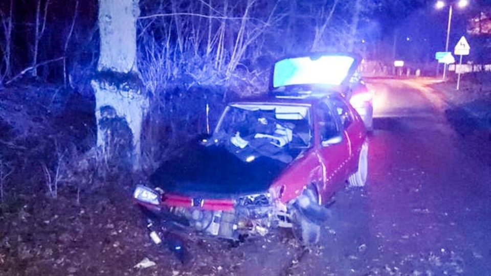 Policyjny pościg ulicami Krosna Odrzańskiego. Uciekający 23-latek rozbił pojazd na drzewie!