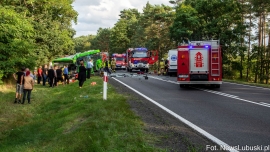 Śmiertelny wypadek na DK32. Szpital w Zielonej Górze szykował się na wielu rannych!