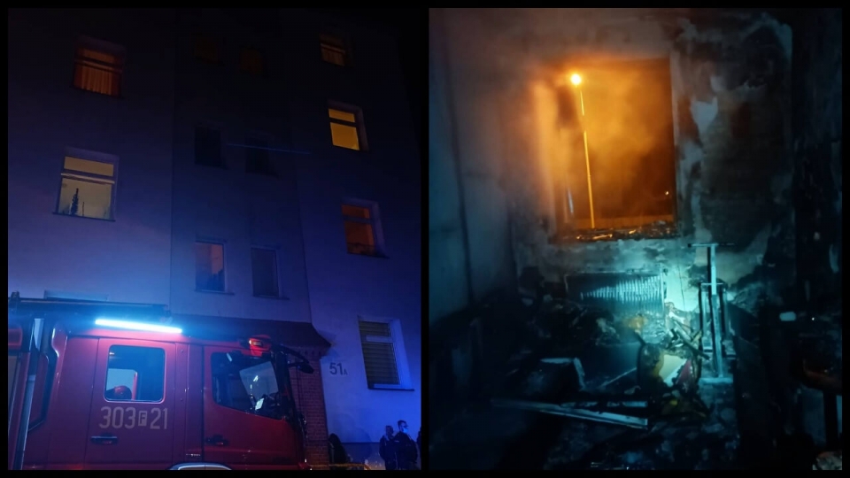 Pożar mieszkania w Kostrzynie nad Odrą