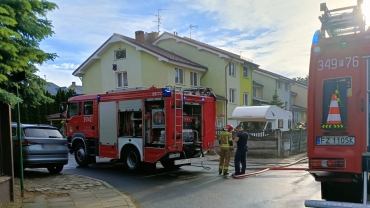 Pożar budynku w Zielonej Górze. Trwa akcja strażaków (ZDJĘCIA)