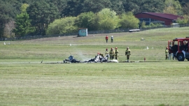 Katastrofa samolotu na lotnisku w Zielonej Górze. Nie żyje pilot (ZDJĘCIA)