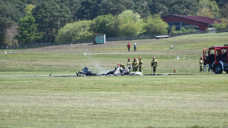 Katastrofa samolotu na lotnisku w Zielonej Górze