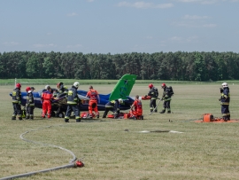 Katastrofa samolotu na lotnisku w Przylepie. Ćwiczyły wszystkie służby (ZDJĘCIA)