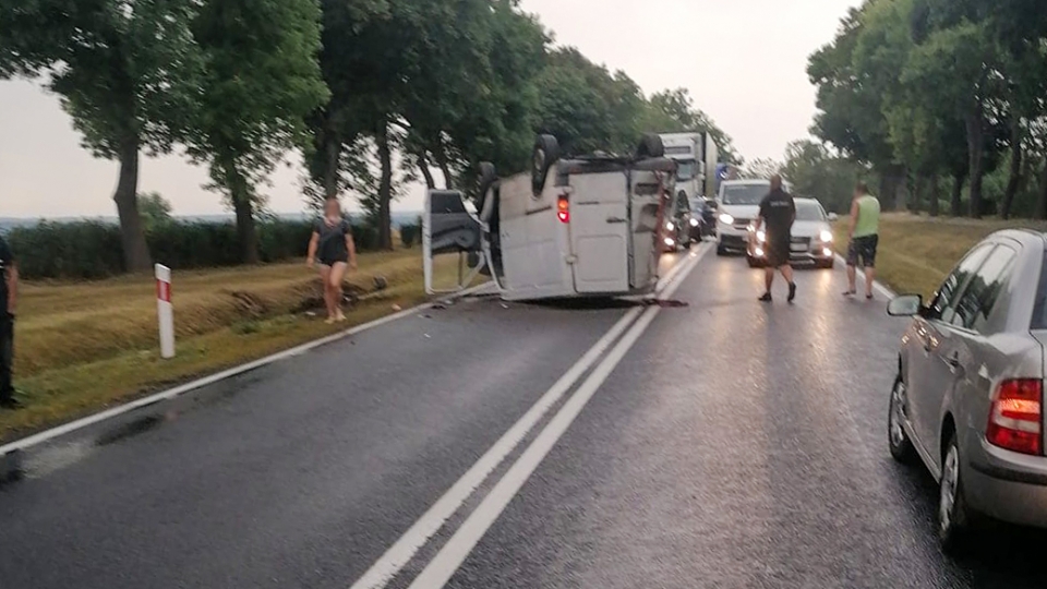 Wypadek na DK29 w Marcinowicach pod Krosnem Odrzańskim. Droga jest zablokowana!