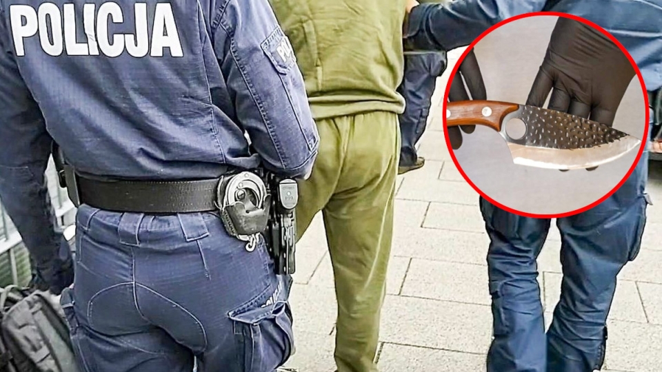 Atak nożownika w Gubinie. Policja zatrzymała 54-letniego napastnika