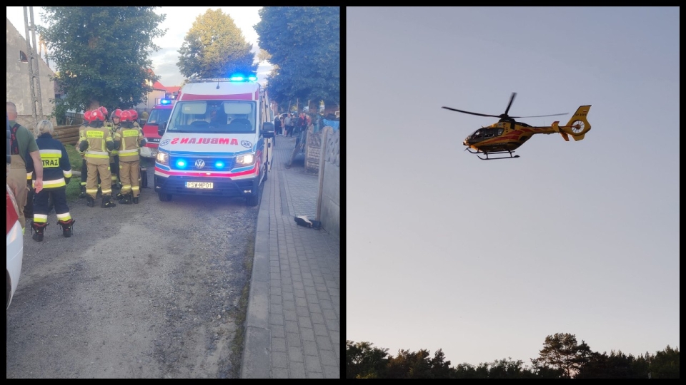 Poważny wypadek quada w Mostkach. Dwie osoby ranne. W akcji śmigłowiec LPR!