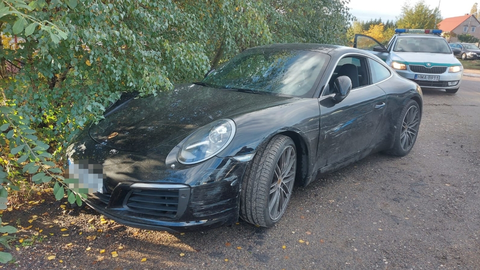 Pościg za Porsche skradzionym w Niemczech