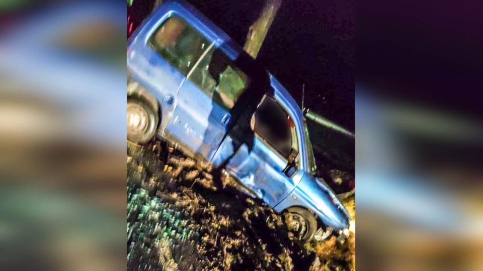 Pijany kierowca wypadł z drogi pod Świebodzinem. Zostawił pasażera i próbował uciec