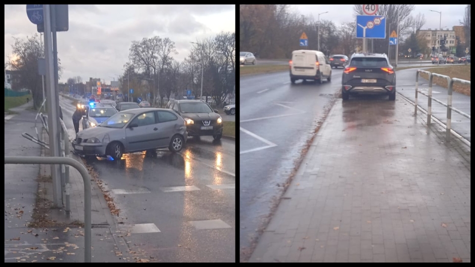 Kolizja w Zielonej Górze. Zderzenie osobówek