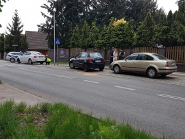 Kolizja trzech pojazdów na ulicy Kożuchowskiej w Zielonej Górze (ZDJĘCIA)