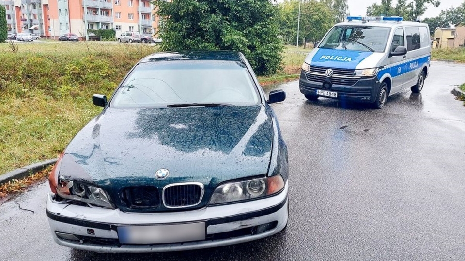 Policyjny pościg w Żaganiu. Kierowca uderzył w inne auto