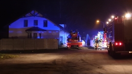 Pożar piwnicy w domku jednorodzinnym w Nowym Kisielinie