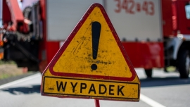 Wypadek na trasie Dąbie - Pław. Krajowa 32 jest zablokowana