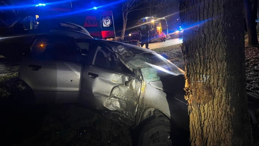 Groźny wypadek koło Międzyrzecza. Poszkodowani trafili do szpitala (ZDJĘCIA)