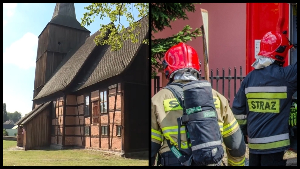 Kościół w Klępsku koło Sulechowa zmorą dla strażaków. Dziś byli tam już 6 razy