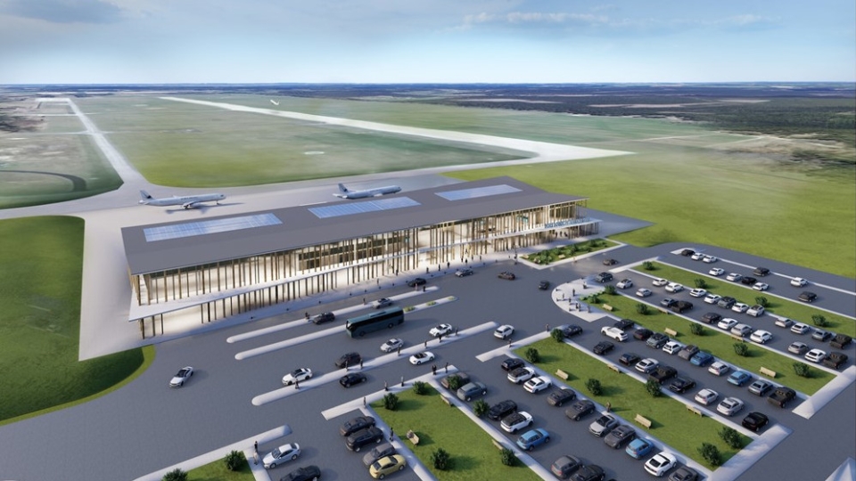Lotnisko Zielona Góra - Babimost. Zobacz, jak ma wyglądać nowy terminal (ZDJĘCIA)