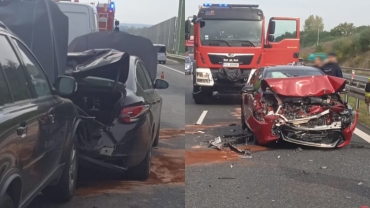 Wypadek na trasie S3 koło Cigacic. Duże utrudnienia w ruchu