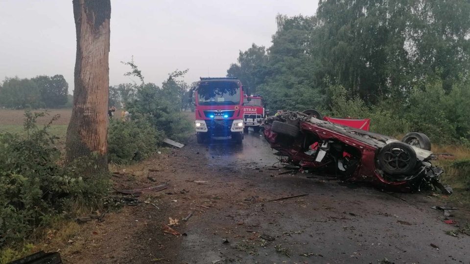 Tragiczny wypadek koło Żagania. Jedna osoba nie żyje