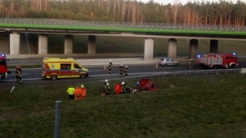 Groźny wypadek na S3 koło Skwierzyny. Sześć osób jest poszkodowanych (ZDJĘCIA, FILM)